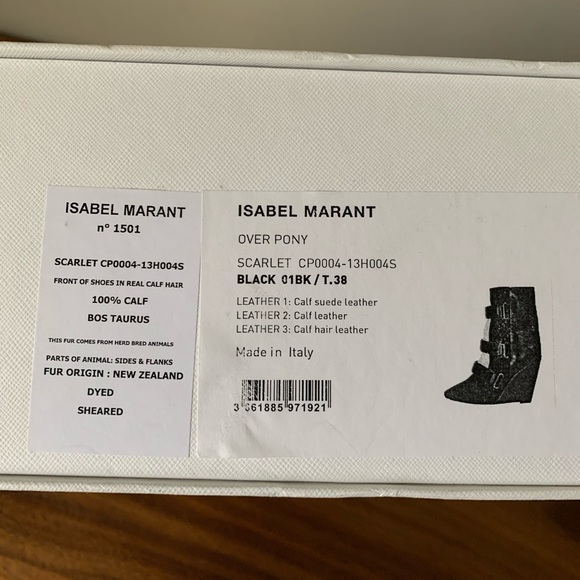 Isabel Marant Runway Scarlet Black Boots 38 - Picture 16 of 16